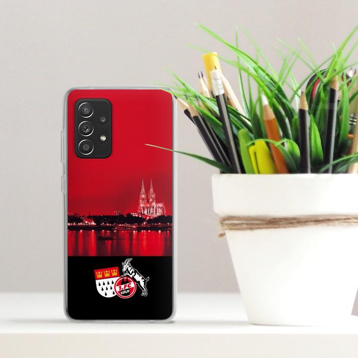 Actual product image DeinDesign Silikon Hülle für Samsung Galaxy A52s 5G Handyhülle Case Smartphone Schutzhülle 1. FC Köln (Samsung Galaxy A52s 5G)