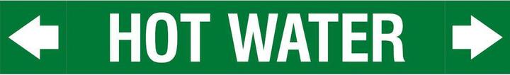Actual product image Brady ASME - Pipe markers - Hot water