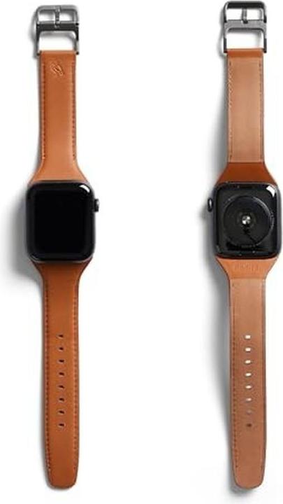 Image du produit Bellroy Classic Leder Armband für Apple Watch, Braun, 44mm, 45mm, 42mm (Series 1/2/3), 49mm, 46mm, TCWB-TER (42 mm, 44 mm, 45 mm, 46 mm, 49 mm, Cuir)