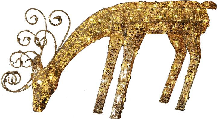 Produktbild Star Trading LED Rentier Sequin gold