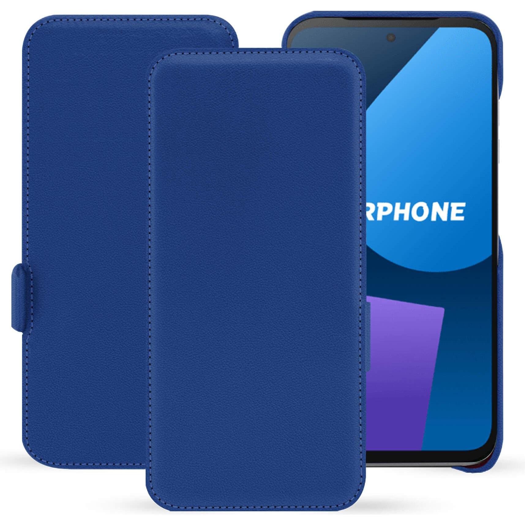 Noreve Lederschutzhülle horizontal (OnePlus 5), Smartphone Hülle, Blau