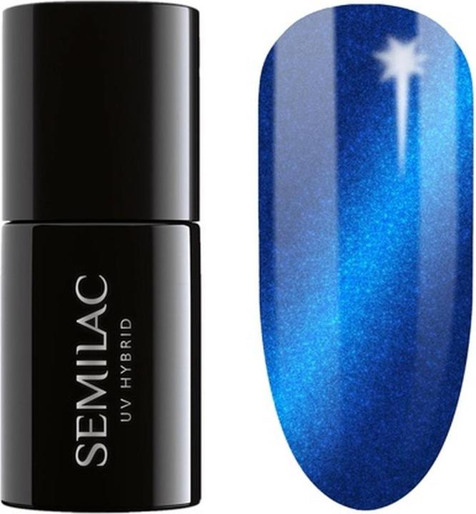 466 Pigiama di seta blu