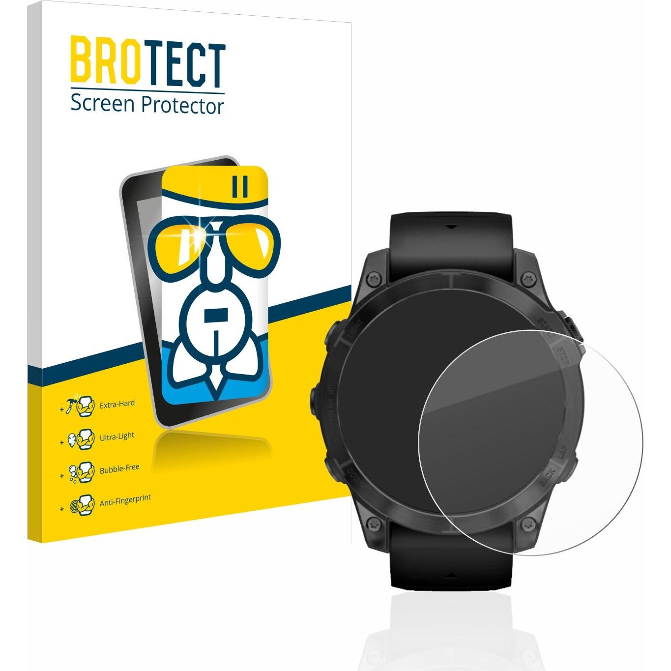 BROTECT AirGlass Panzerglasfolie, Smartwatch Schutzfolie, Transparent