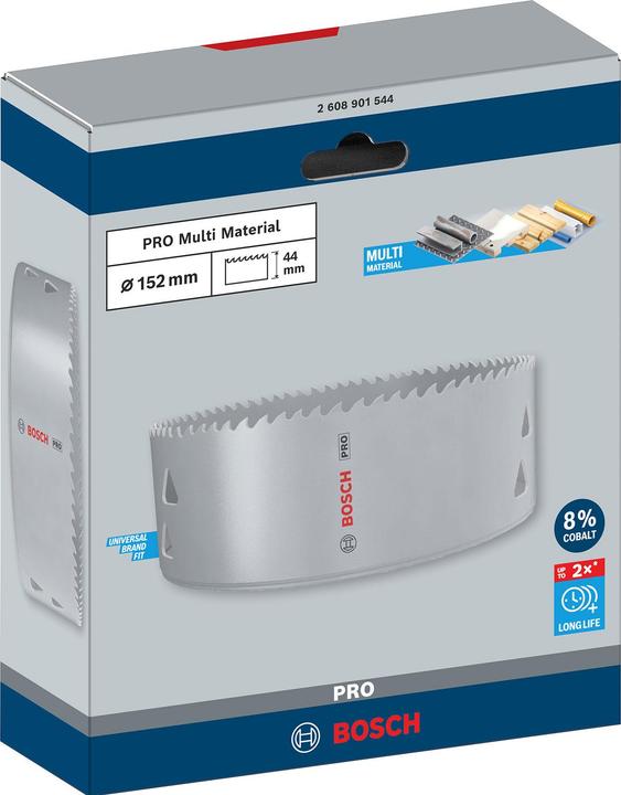 Productafbeelding Bosch Professional Zubehör PRO Multimateriaal gatenzaag, 152 mm, met schroefdraad (152 mm)