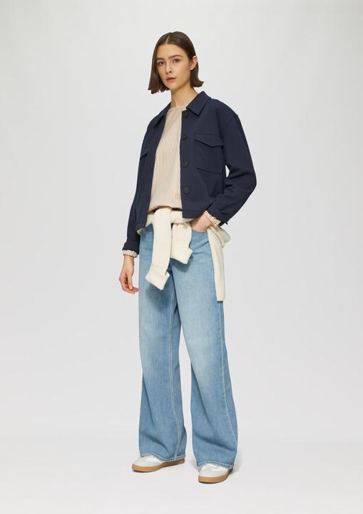 Image du produit S.Oliver Bluse Oversized Baumwollbluse mit Herz-Stickerei (44)