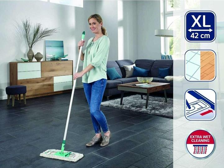 Produktbild Leifheit Bodenwischer Profi XL micro duo mit Aluminiumstiel (1 Stk.)