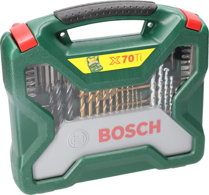 Produktbild Bosch Zubehör X-Line-Titanium Bohrer- und Schrauber-Set, 70-teilig (1.5 mm, 10 mm, 2 mm, 2.5 mm, 3 mm, 3.5 mm, 4 mm, 4.5 mm, 5 mm, 5.5 mm, 6 mm, 6.5 mm, 7 mm, 7.5 mm, 8 mm, 8.5 mm, 9 mm, 9.5 mm)