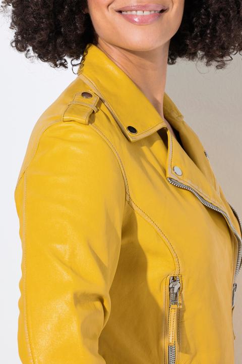 Produktbild Angel of Style Leder-Bikerjacke, echtes Leder, Farbe, Langarm (54)