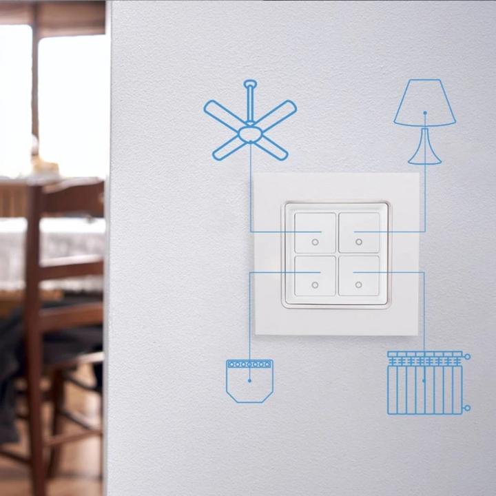 Image du produit Shelly Interrupteur mural 4 - blanc