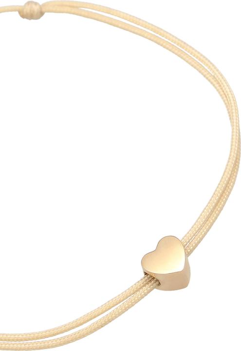 Produktbild Elli Armband Herz Liebe Trend Textilband 925 Silber (16 cm, Nylon, 925er Sterling Silber, Keine Stein)