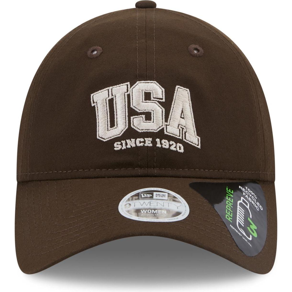 Thumbnail - New Era, Damen, Cap, 9Twenty Usa 1920 Walnut, Braun