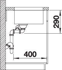 Produktbild Blanco Andano 340/180-U (Unterbauspüle, 44 cm, 58.50 cm)