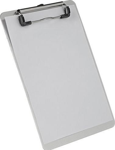 Actual product image Maul Writing tablet, aluminium with clamp, DIN A5 clamp width: 10 mm, tablet thickness 1 mm (15.5 x 23 x 1.5 cm)