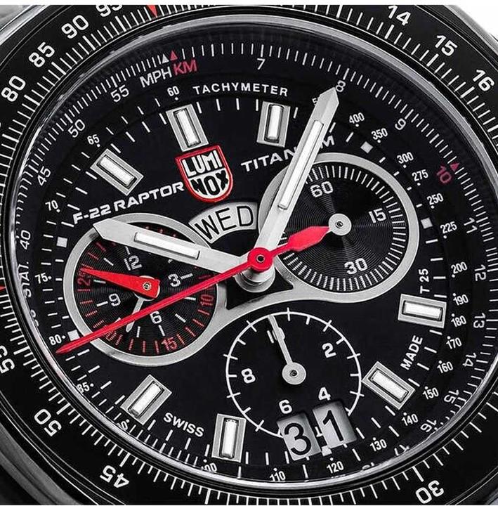 Actual product image Luminox XA.9272 F-22 Raptor (Chronograph, Swiss made, Pilot watch, 44 mm)