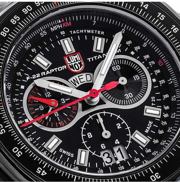 Immagine prodotto Luminox XA.9272 F-22 Raptor (Cronografo, Fatto in Svizzera, Orologio da pilota, 44 mm)