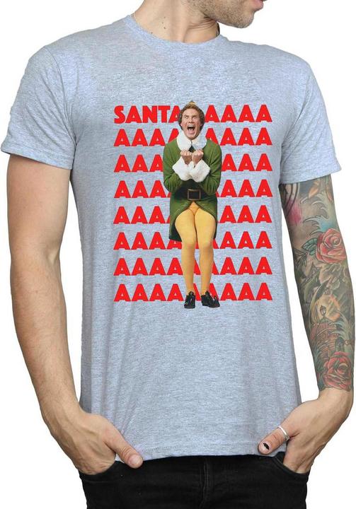 Produktbild Elf Buddy Santa Scream TShirt (M)