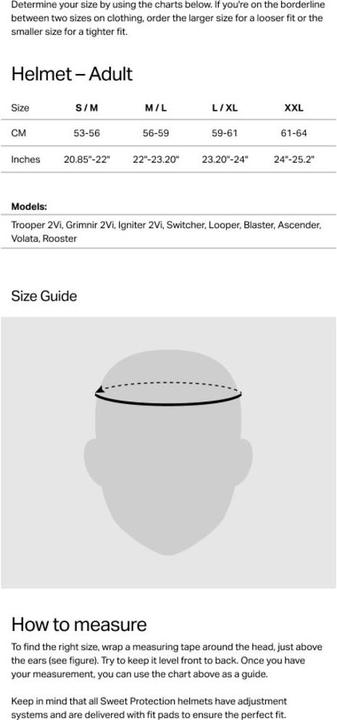 Actual product image Sweet Protection Trooper 2Vi Mips Helmet (56 cm, S, M)