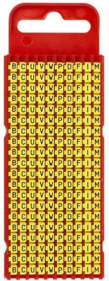 HellermannTyton Siglacavo scatto mis1 kit lettera giallo