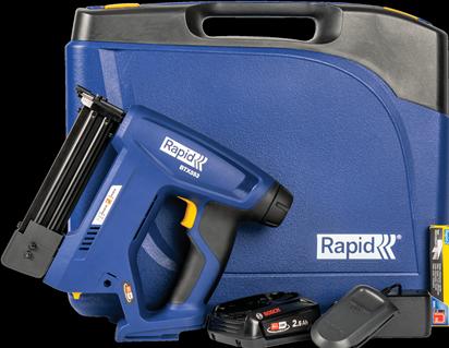 Actual product image Rapid BTX553 cordless tacker 18V P4A in case incl. battery and charger