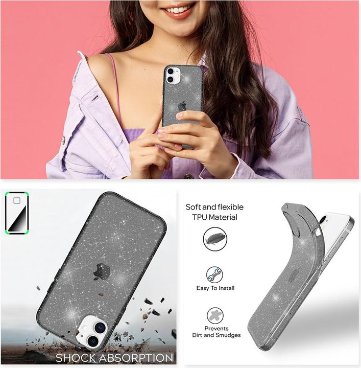 Image du produit Nalia Coque Paillettes (Apple iPhone 12 Pro, Apple iPhone 12)