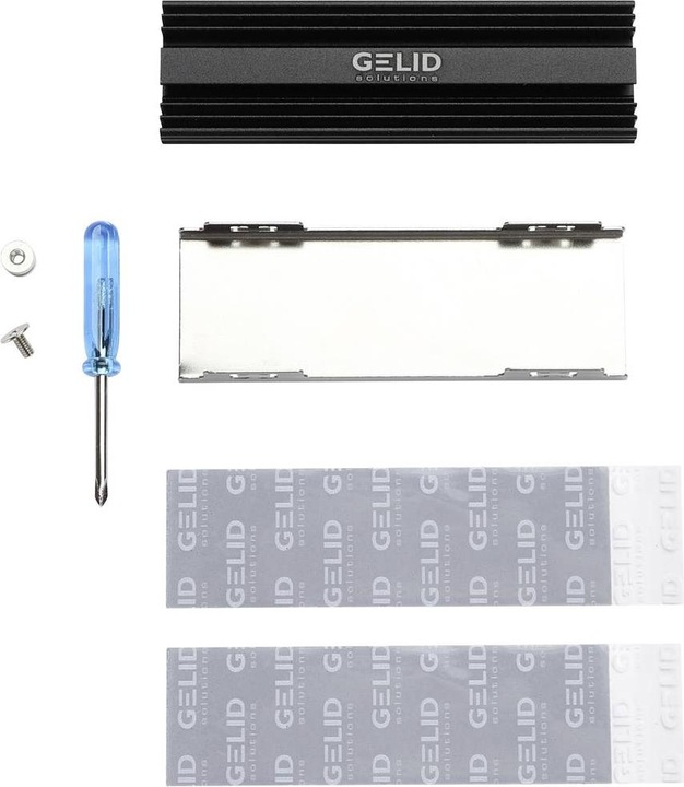 Actual product image Gelid HS-M2-SSD-21 IceCap M.2 SSD Cooling Kit Hard Drive Cooler
