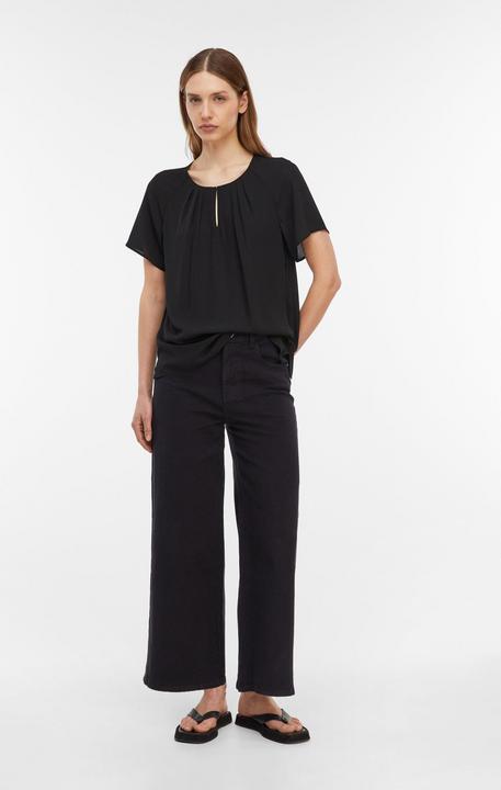 Immagine prodotto Comma Bluse Kurzarm-Bluse aus Crêpe-Chiffon mit Raffung (32)