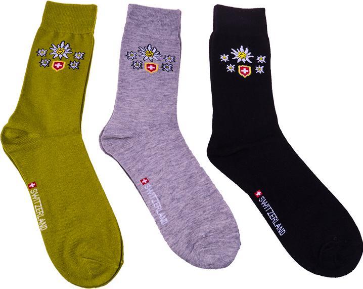 Produktbild TopSpirit Socken "Edelweiss" (3er Pack, 39, 40, 41, 42, 43)