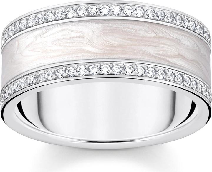 Produktbild Thomas Sabo Ring weiss mit Steinen Silber (60, 925 Silber)