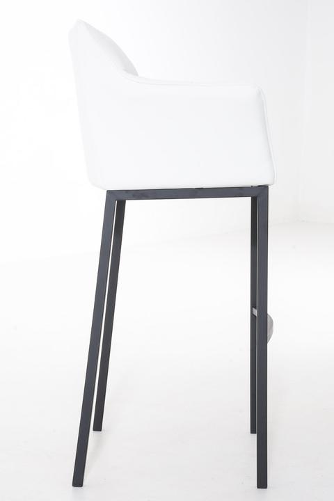 Actual product image CLP Bar stool Damaso B with 4-leg frame, white