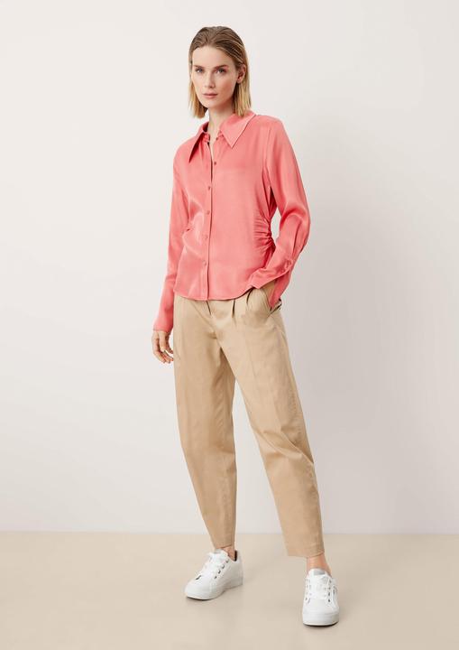 Produktbild s.Oliver Bluse Satinbluse mit Raffungen (46)