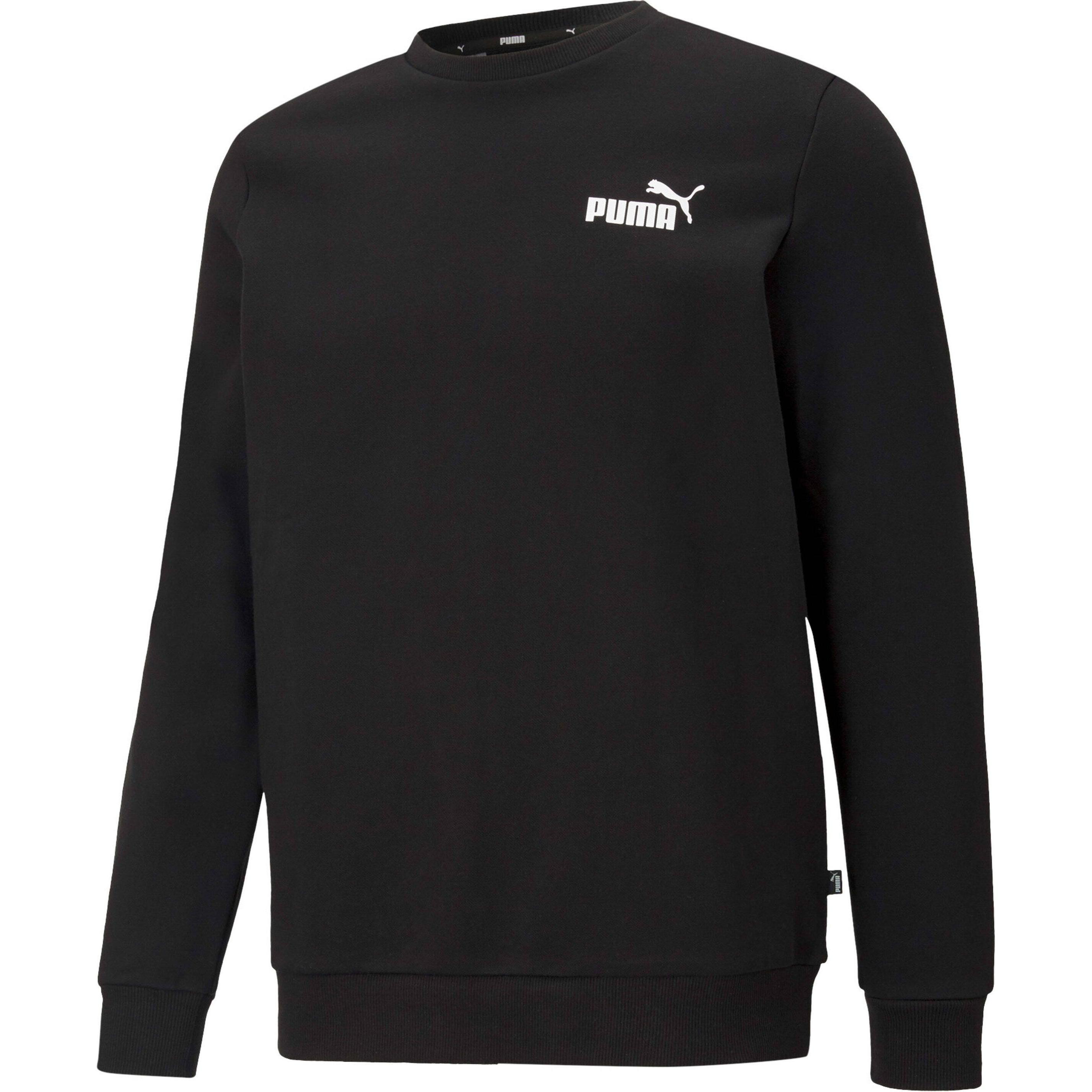 Puma, Herren, Pullover, ESS Small Logo Crew-586682, Schwarz, (L)
