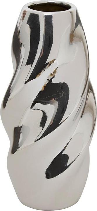 Actual product image Atmosphera Vase Twisted 210137, 21 cm, silver (1 x)