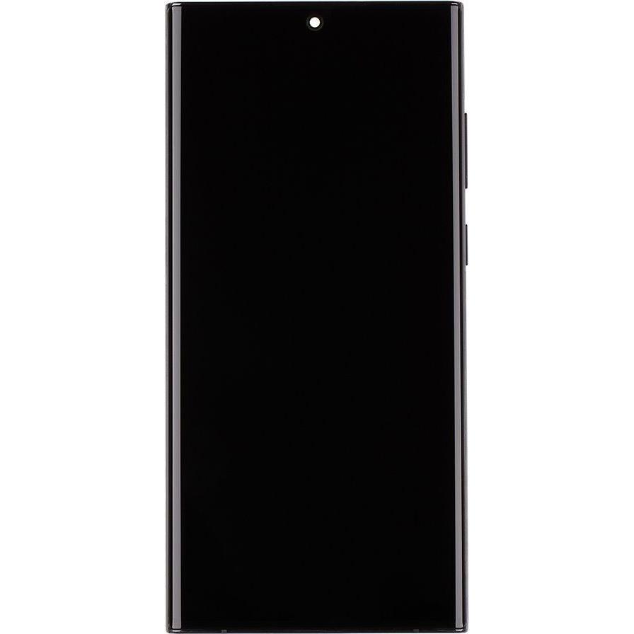 Samsung LCD display + Touch Unit + Front Cover S908B Galaxy S22 Ultra Phantom Black (Service Pack) (