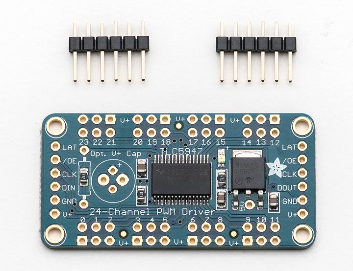 Actual product image Adafruit 24-Channel 12-bit PWM LED Driver TLC5947 (SPI) (Various)