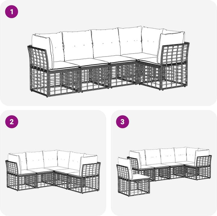 Produktbild vidaXL Outdoor-Sofagarnitur