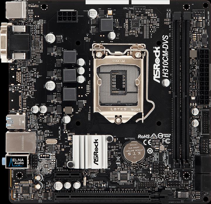 Productafbeelding AsRock H310CM-DVS (LGA 1151, Intel H310, mATX)