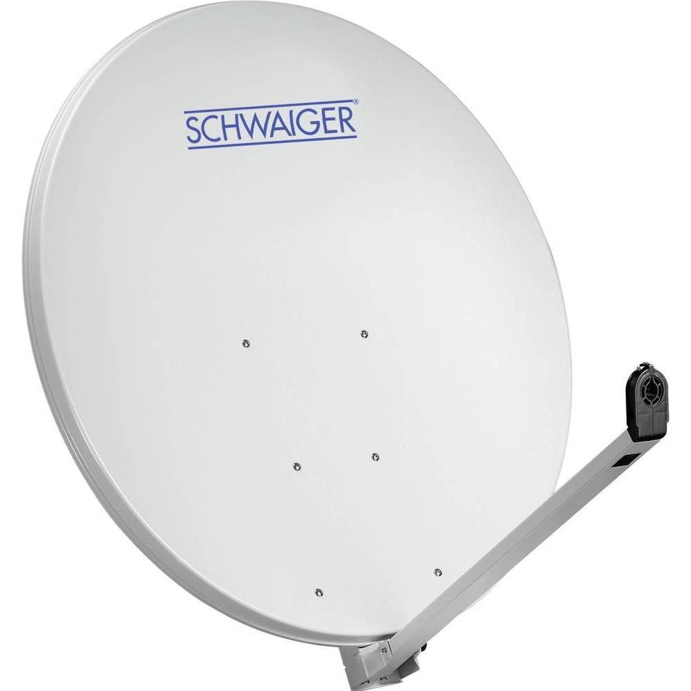 Schwaiger SPI1000.0 (Parabolantenne, 40.80 dB, DVB-S / -S2), SAT Spiegel + SAT Antennen, Grau