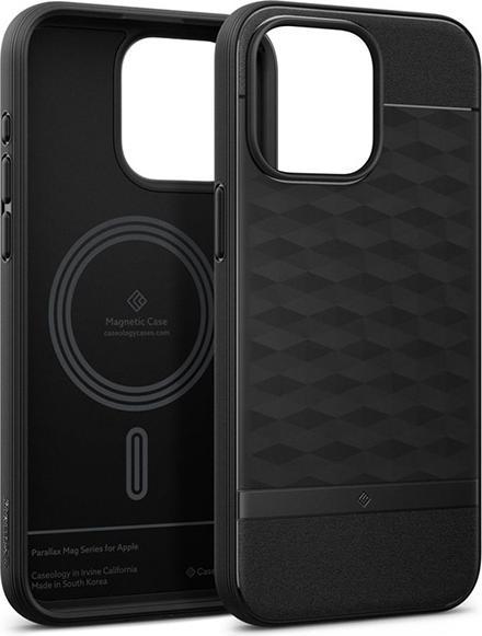 Actual product image Caseology Parallax MAG iPhone 15 Pro Max 6.7" Magsafe Czarny/Matte Black ACS06614 (Apple iPhone 15 Pro Max)