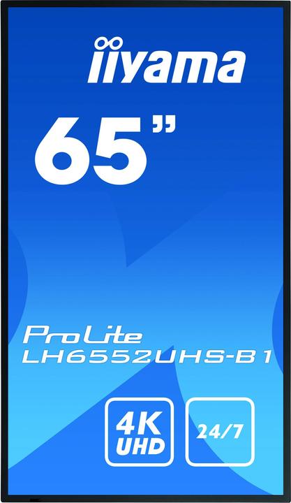 Actual product image iiyama 65" LH6552UHS-B1 DVI,3xHDMI,DP,USB (3840 x 2160 Pixels, 64.50")