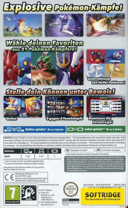 Image du produit Nintendo Pokémon Tekken DX (Switch, DE)