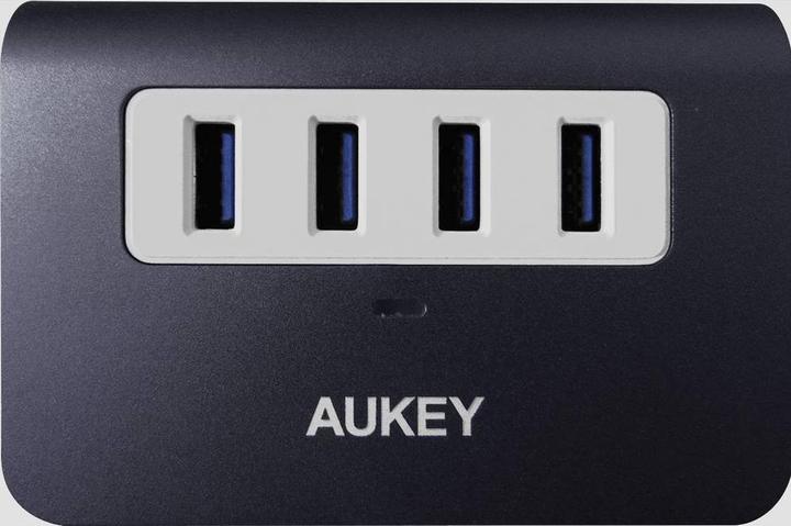 Image du produit Aukey CB-H36 Concentrateur 4 ports USB 3.0 Argent (USB-A, 4 Ports)