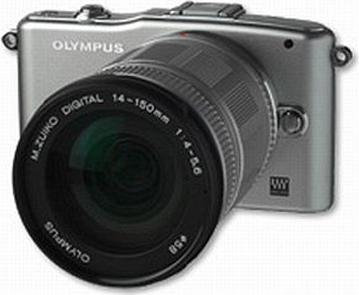 Produktbild Olympus Pen E-PM1 Mini, 12MP, 14-150mm Kit, Silber (12.30 Mpx, Micro Four Thirds)