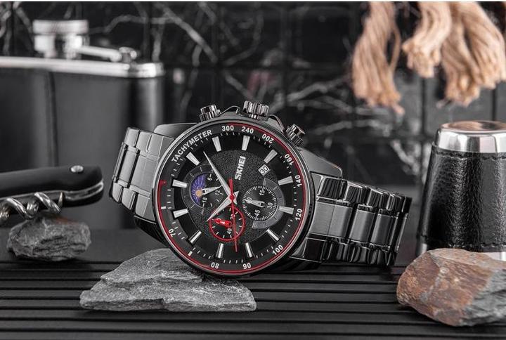 Immagine prodotto Skmei 9250BKBK Herrenuhr + BOX (Orologio da polso analogico, 47 mm)