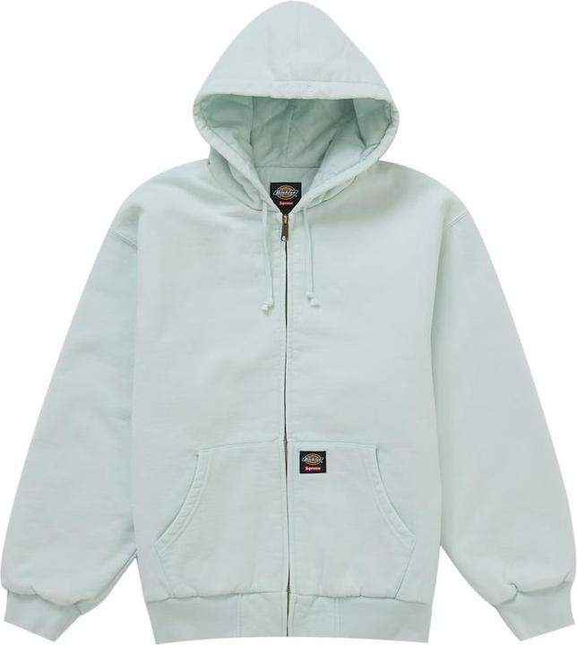 Produktbild Supreme Dickies Quilted Lined Zip Up Hooded Sweatshirt (FW25) Light Blue (M)