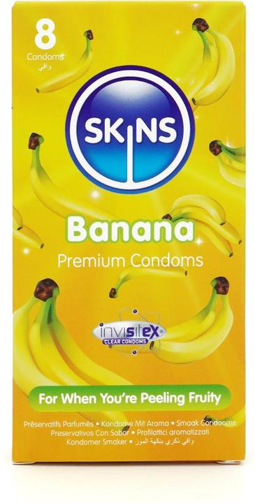 Produktbild Skins Bangin' Banana» 12 Kondome mit feinem Bananenaroma - ohne Latexgeruch (12 Stk.)