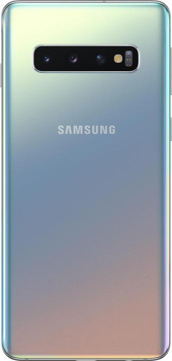 Image du produit Samsung Galaxy S10 (128 Go, Prisme Argent, 6.10", Double SIM hybride, 16 Mpx, 4G)