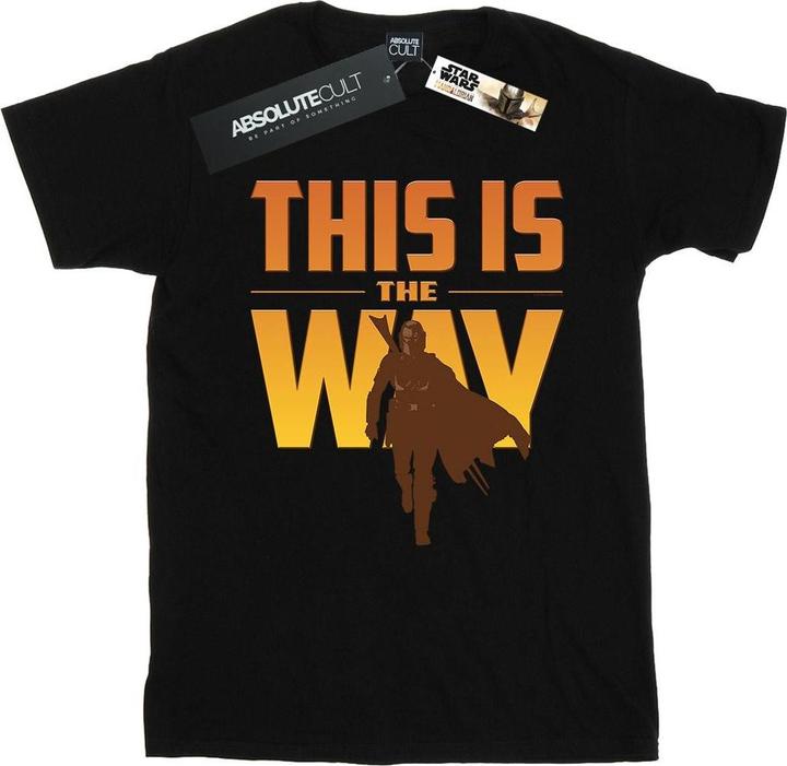 Actual product image Star Wars Womens/Ladies The Mandalorian This Is The Way Cotton Boyfriend T-Shirt (L)
