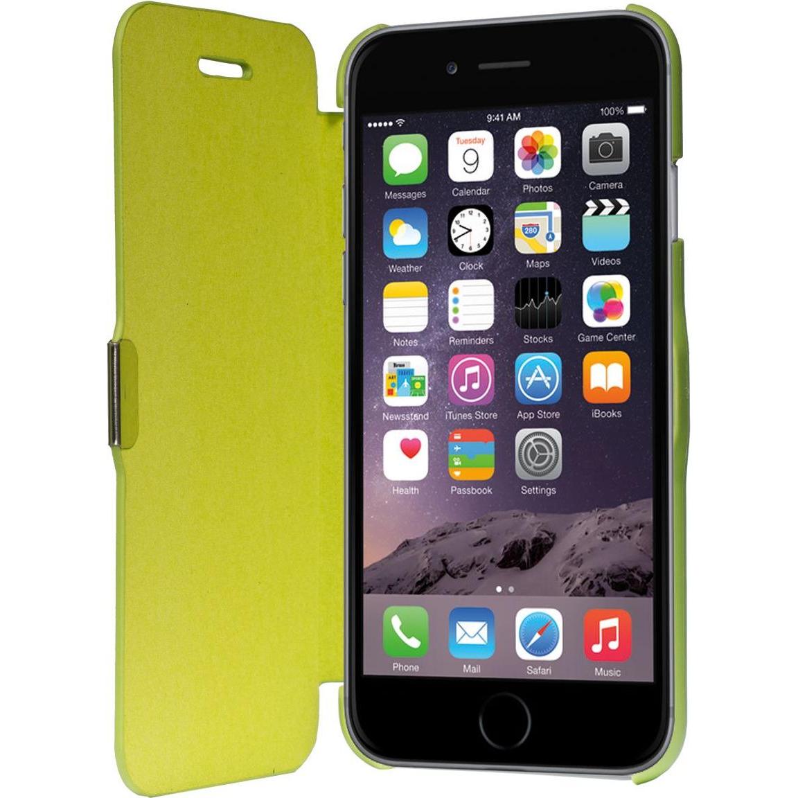 Thumbnail - König Design Flip Cover Schutzhülle Slim Case Handyhülle Bookstyle für Apple iPhone 6 / 6s Grün (Apple iPhone 6), Smartp...