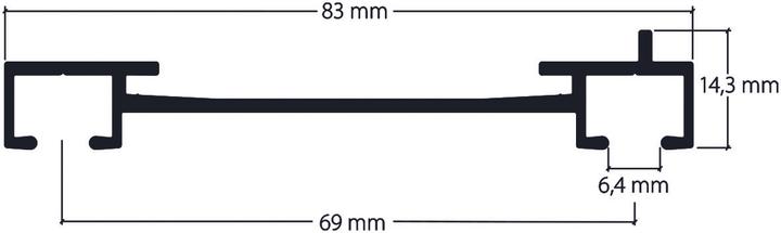 Produktbild Hamotec Vorhangschiene