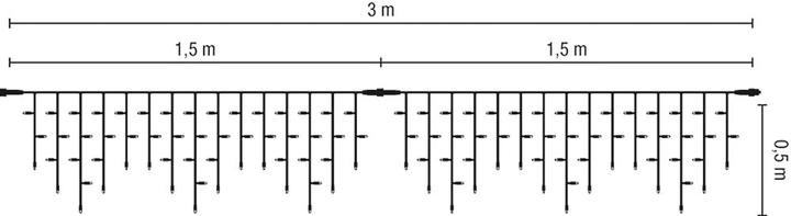 Produktbild Scharnberger+Hasenbein 58241 LED-Ice Lite 114 3x0,5m 230V 7W (1.50 m)